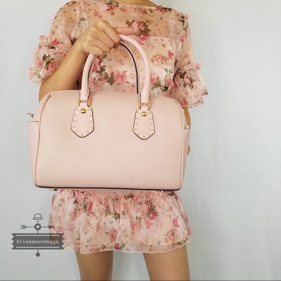 NWT Michael Kors Medium Aria Satchel Blossom Pink - Picture 5 of 6